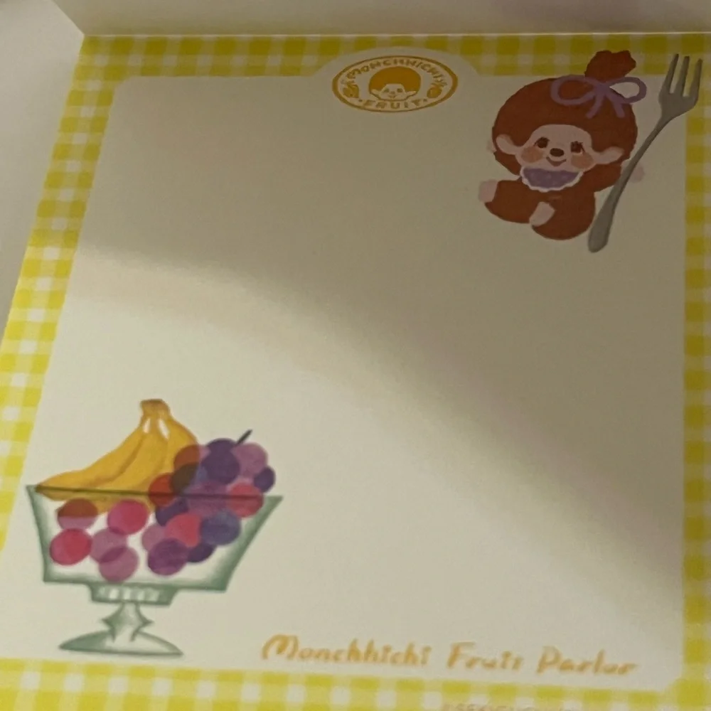 Monchhichi Fruit Series-Grape Small Square Memo Pad